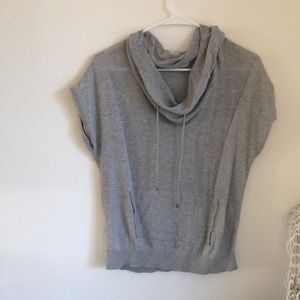Cowl-neck knit top